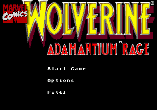 Wolverine - Adamantium Rage Title Screen
